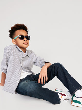 Jeans Rectos Talle Alto, Niño