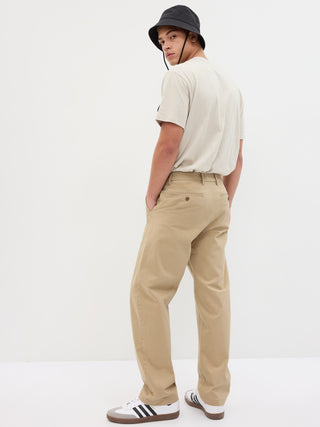 Relaxed Fit Mid-Rise Trousers with Pockets