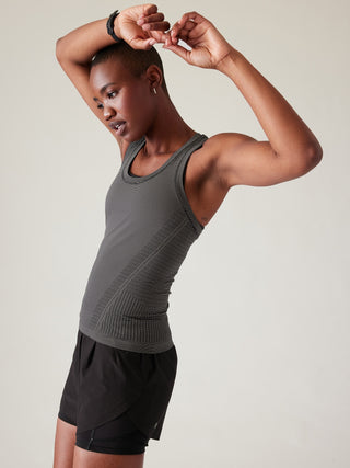 Camiseta sin Costuras con Espalda Cruzada