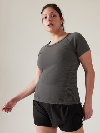 Camiseta Deportiva Manga Corta sin Costuras