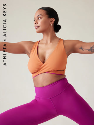 Alicia Keys Sujetador Reversible Rosa/Naranja