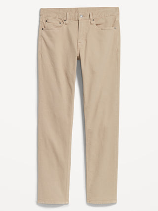 Pantalón Ajustado Con Bolsillos Beige