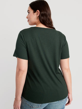 Camiseta Cuello V de Algodón.