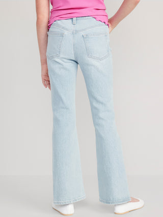 Jeans Flare Talle Alto con Bolsillos, Niña