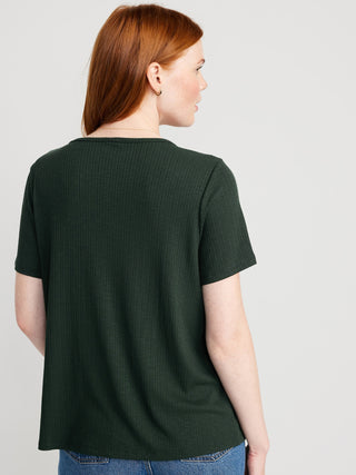 Camiseta Cuello V de Algodón.