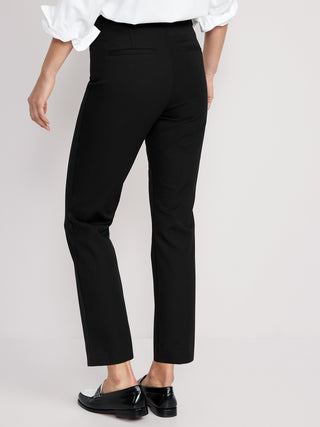 Pantalones rectos Pixie de cintura alta.
