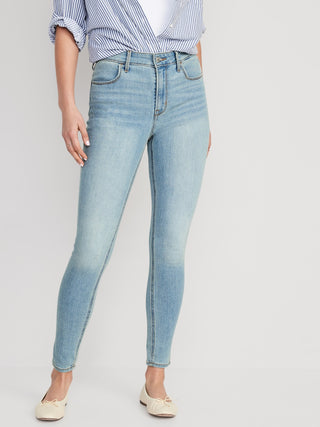 Jeans Skinny Talle Alto con Bolsillos