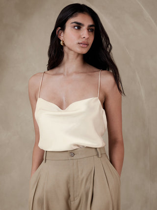 Blusa de Tirantes de Seda