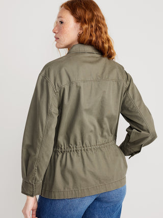 Chaqueta con Cintura Ceñida y Bolsillos