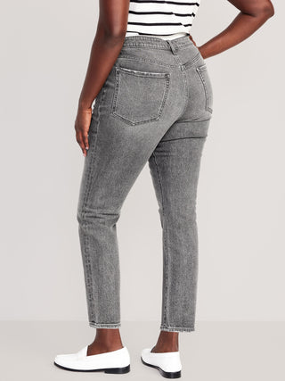 Jeans Tobillero Talle Alto con Bolsillos