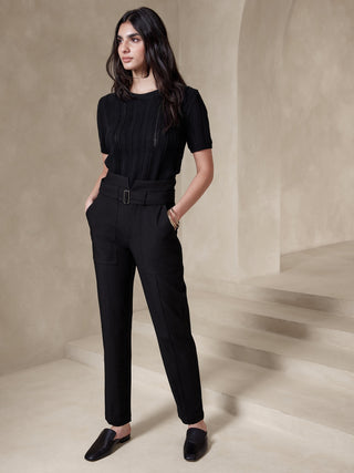 Pantalón Talle Alto con Cinturón
