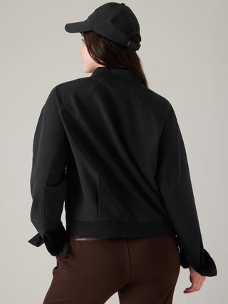 Chaqueta Corte Bomber con Bolsillos