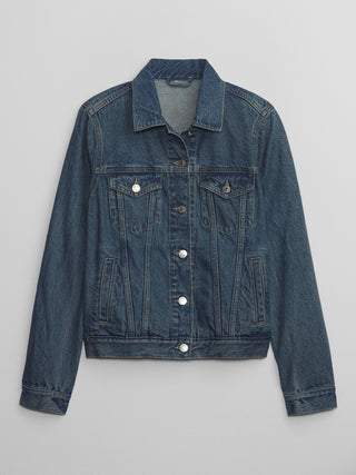 Jacket Denim con Bolsillos, Mujer