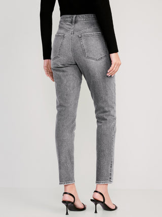 Jeans Tobillero Talle Alto con Bolsillos