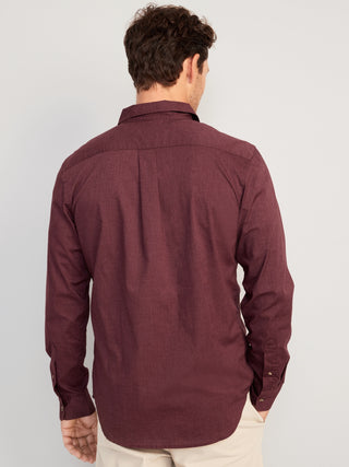 Camisa Slim Fit con Bolsilos de Algodón