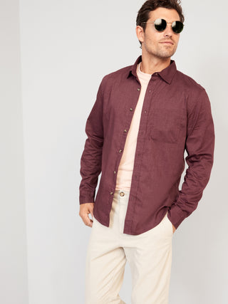 Camisa Slim Fit con Bolsilos de Algodón
