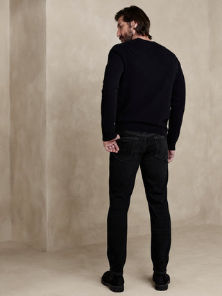 Jeans Corte Ajustado Negro