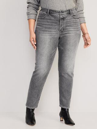 Jeans Tobillero Talle Alto con Bolsillos