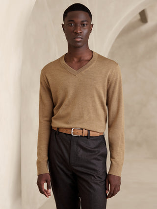 Sudadera Cuello V de Lana Merino