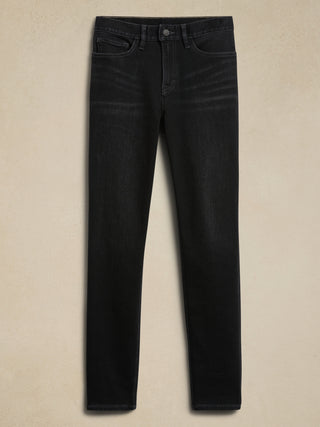 Jeans Corte Ajustado Negro