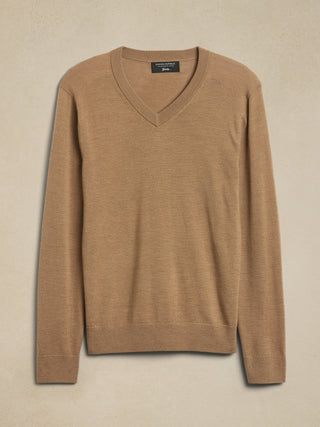 Sudadera Cuello V de Lana Merino
