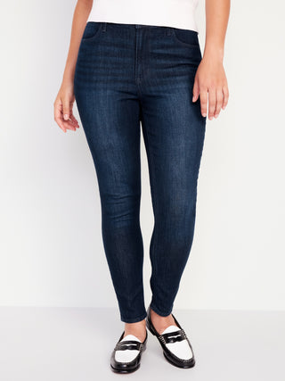 Jeans Skinny Talle Alto con Bolsillos