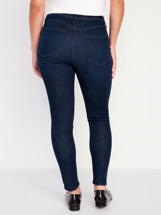 Jeans Skinny Talle Alto con Bolsillos