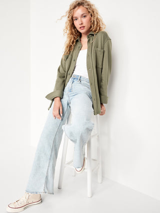 Chaqueta con Bolsillos de Algodón