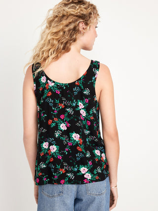Camiseta de Tirantes con Estampado Floral