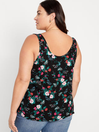 Camiseta de Tirantes con Estampado Floral