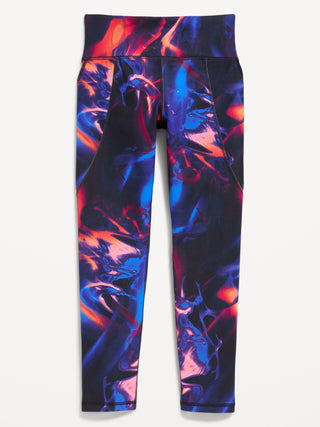 Legging Talle Alto Largo 7/8 con Estampado, Niña