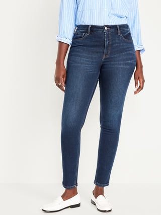 High-Waisted Skinny Jeans with Pockets