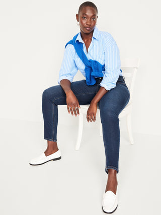 High-Waisted Skinny Jeans with Pockets