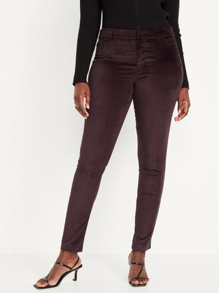 High-Waisted Skinny Corduroy Pants