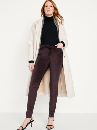 High-Waisted Skinny Corduroy Pants