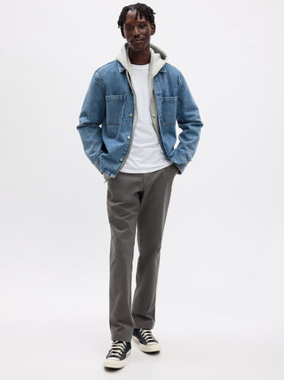 Jeans Holgados Talle Medio con Bolsillos.