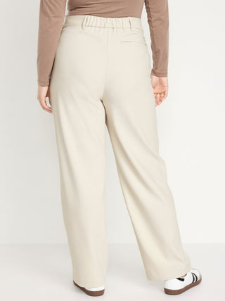 Pantalón Plisado con Cintura Elástica