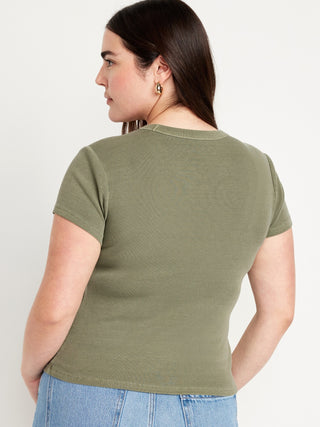 Fitted Short Sleeve Cotton T-Shirt