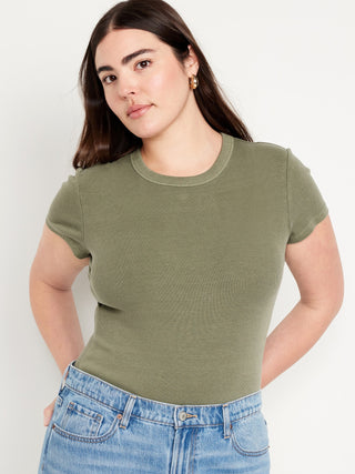 Fitted Short Sleeve Cotton T-Shirt