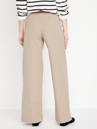 Pantalón Talle Alto con Bolsillos de Algodón