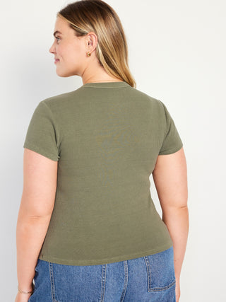 Fitted Short Sleeve Cotton T-Shirt