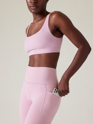 Salutation Legging Talle Alto con Detalle Malla