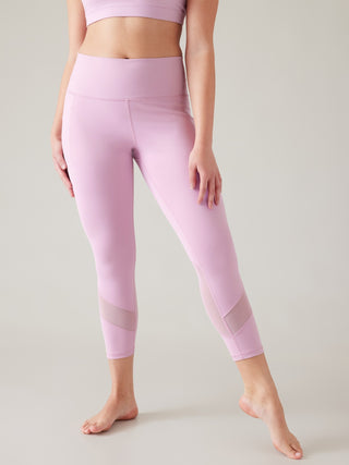 Salutation Legging Talle Alto con Detalle Malla
