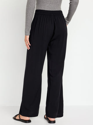 Pantalón Talle Alto con Cintura Elástica