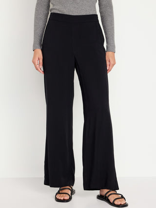 Pantalón Talle Alto con Cintura Elástica