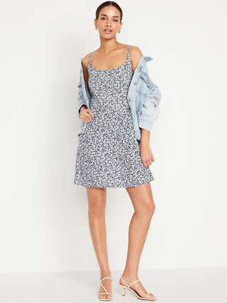 Vestido de Tirantes con Espalda Fruncida