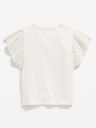 Camiseta Manga Corta con Volantes, Bebé