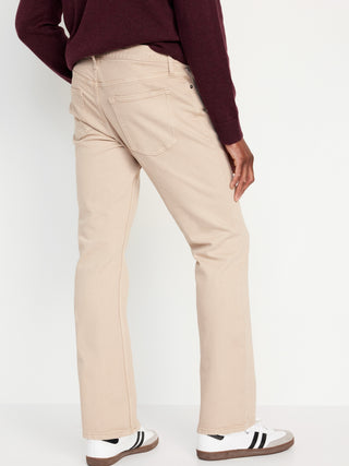 Jeans rectos con flexión incorporada.