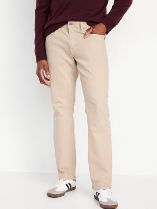 Jeans rectos con flexión incorporada.
