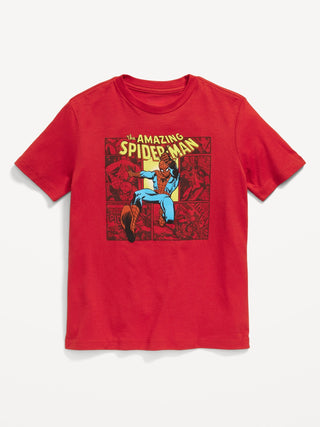 Camiseta Manga Corta con Gráfico Spider-Man, Niño